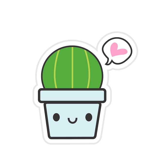 Cactus de la especie Kawaii