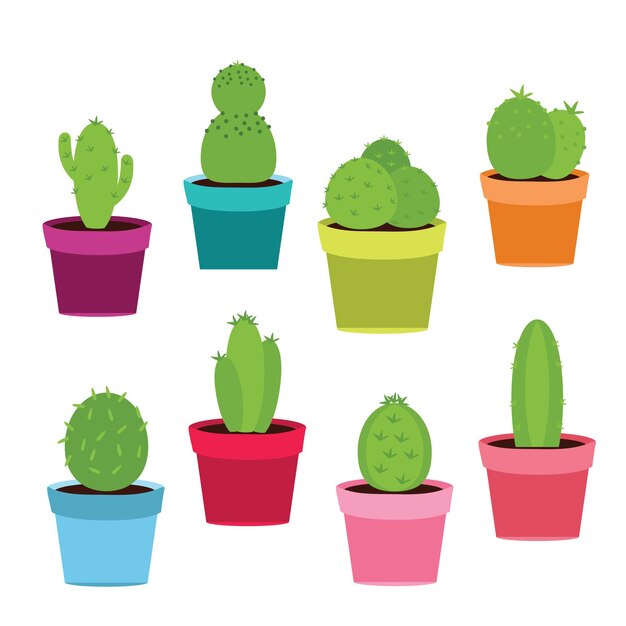Cactus en un grifo Clipart
