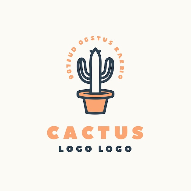un cactus en una olla que dice cactus