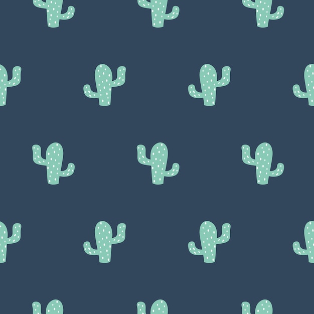 Cactus de patrones sin fisuras cactus suculentos étnicos mexicanos fondo gris verde de américa latina