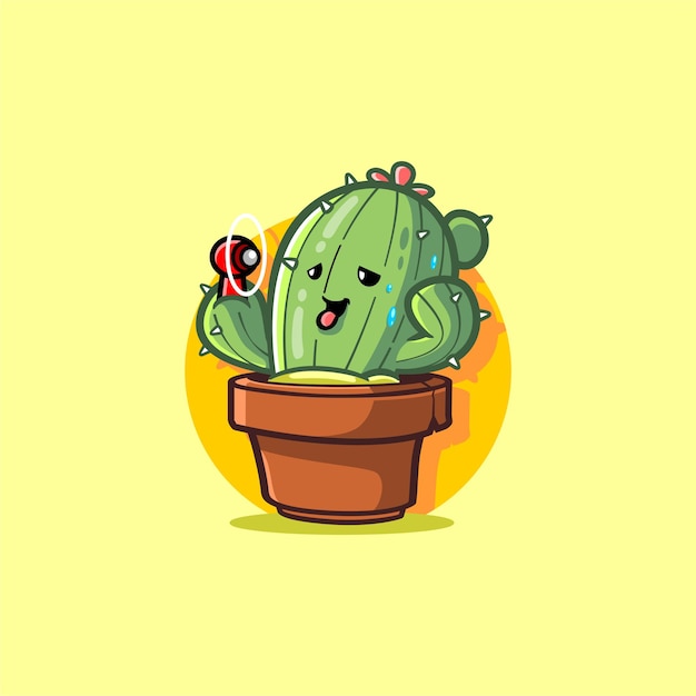 Vector cactus de sudor