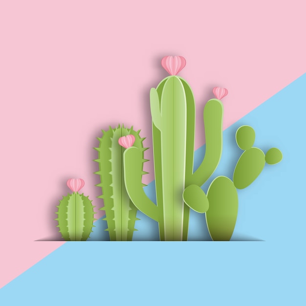 Cactus en la vaina con fondo copyspace