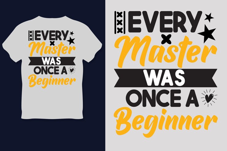 CADA maestro fue una vez un diseño de camiseta para principiantes
