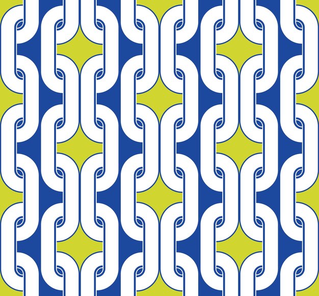 Cadenas abstractas Patrón de vectores geométricos complejos Colores de moda Moda Estilo Art Deco Diseño elegante