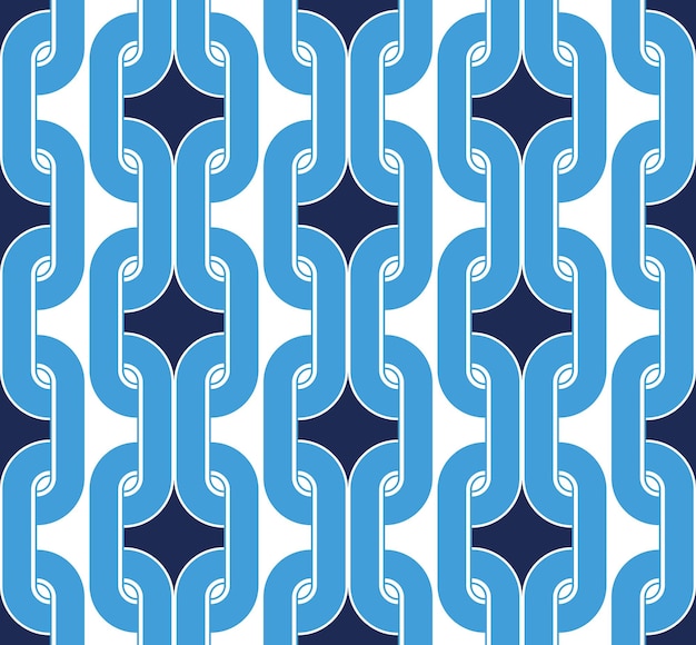 Cadenas abstractas Patrón de vectores geométricos complejos Colores de moda Moda Estilo Art Deco Diseño elegante
