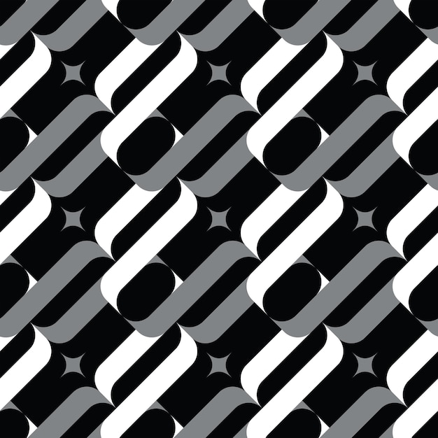 Cadenas geométricas diagonales retro abstractas Patrón sin costuras Colores de moda perfectos para Allover