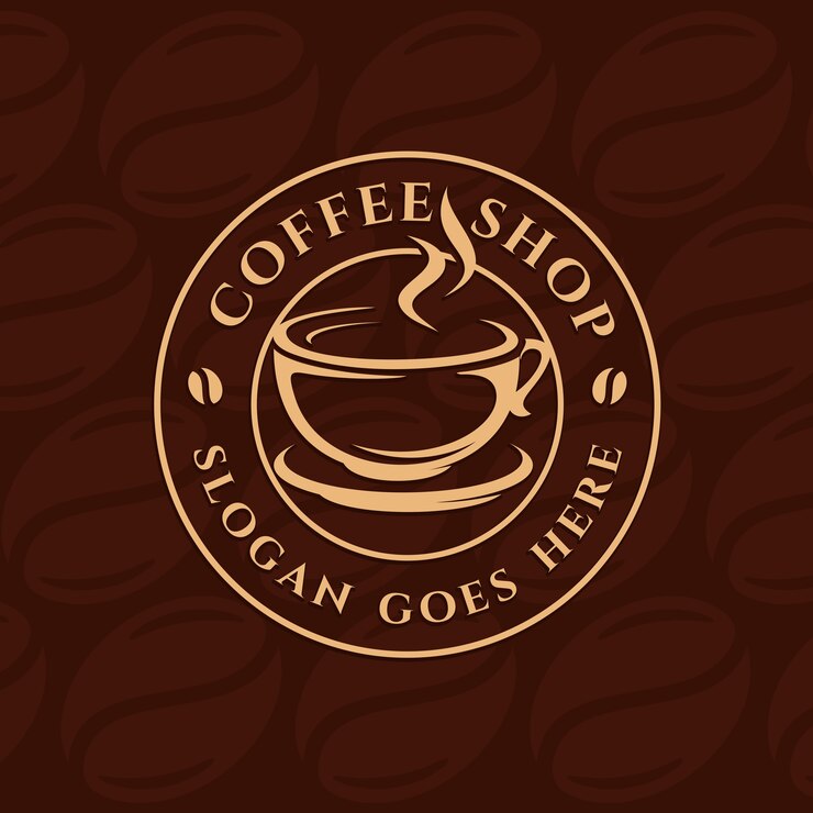 Vector café, cafetería logotipo plantilla