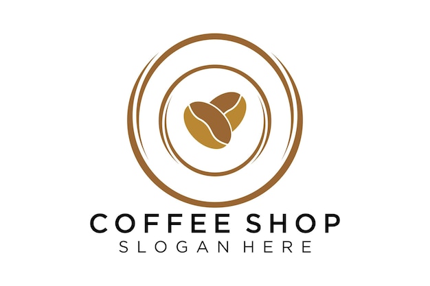 Café, cafetería, vector de inspiración de diseño de logotipo de café