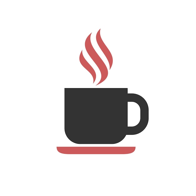 Café Icono Logo Plantilla Ilustración Diseño Vector EPS 10