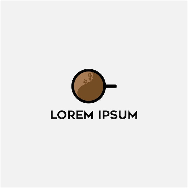 café, logotipo, diseño, vector, ilustración