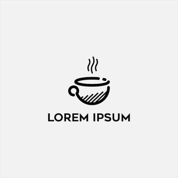 Café, logotipo, diseño, vector, ilustración