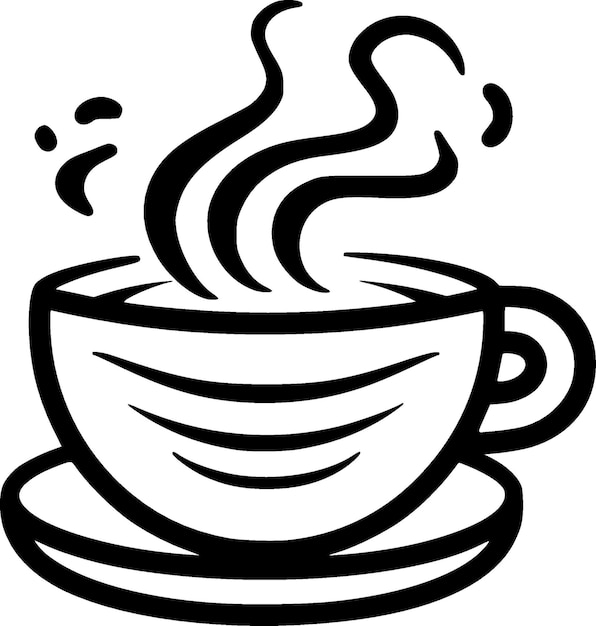 Café logotipo vectorial de alta calidad ilustración vectorial ideal para gráfico de camiseta