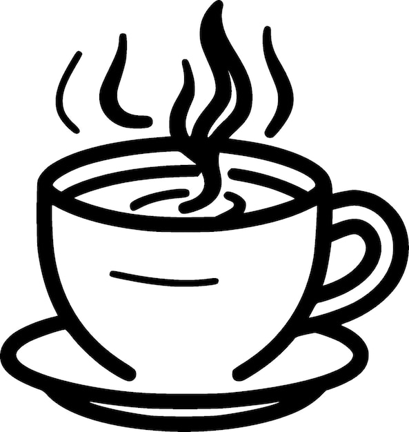 Café Logotipo vectorial de alta calidad Ilustración vectorial ideal para gráficos de camisetas