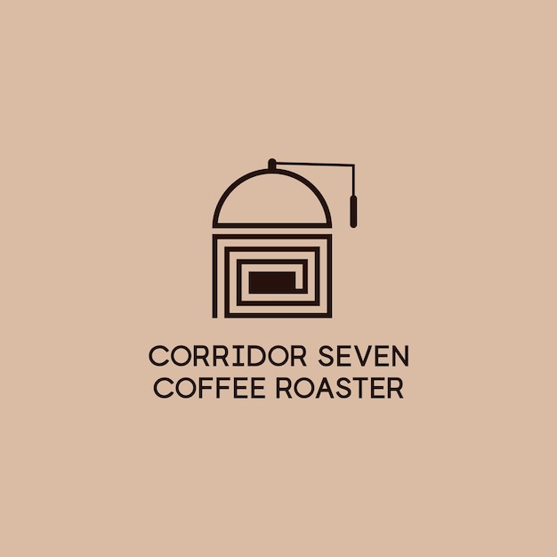 Café Minimal Diseño de logotipo editable