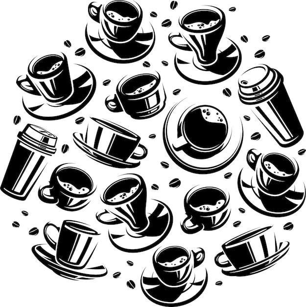 café, plano de fondo, vector