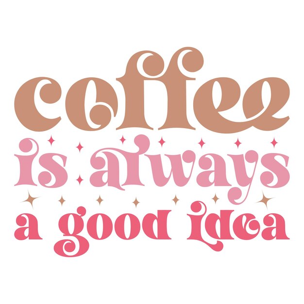 café retro diseño svg y descarga digital