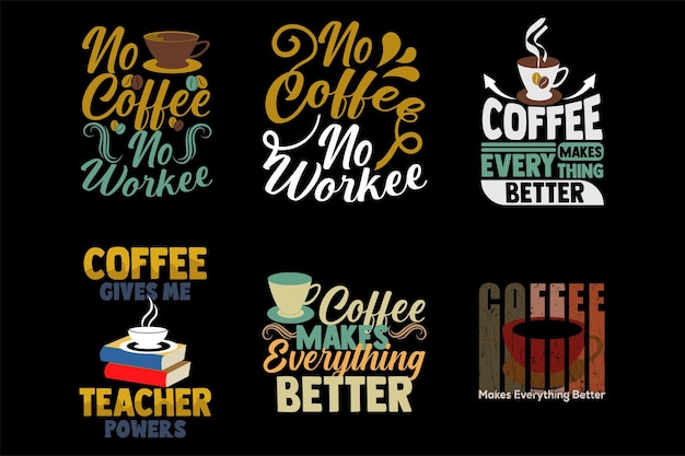 Café SVG camiseta paquete
