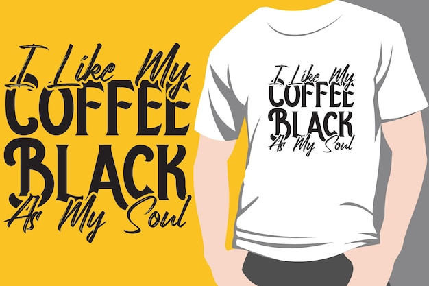 Café tipografía arte cita retro vintage camiseta diseño ilustración citas imprimir vector gráfico