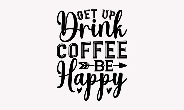 Café tipografía camiseta diseño de letras plantilla ropa de moda