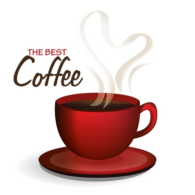 Café, vector, diseño, ilustración