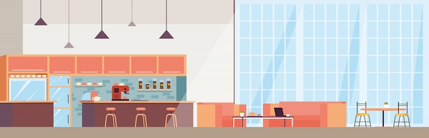 Cafetería moderna interior