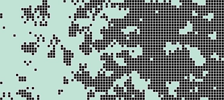 Vector caída aleatoria de partículas de diferentes tamaños ilustración vectorial 3d de mosaico de píxeles abstractos