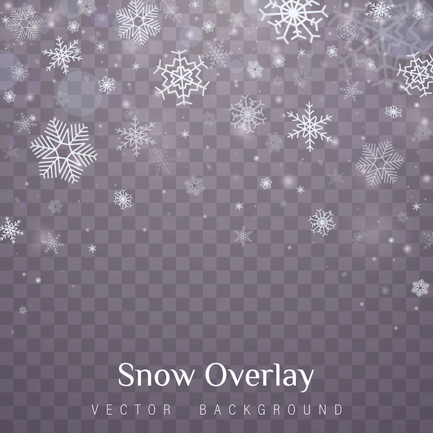 La caída de los copos de nieve de Navidad