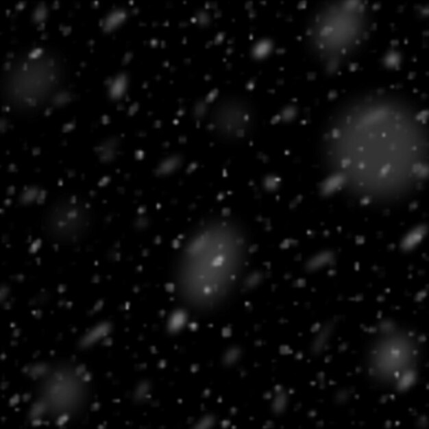 Caída de nieve blanca sobre fondo transparente. Copos de nieve de invierno de textura. ilustración vectorial