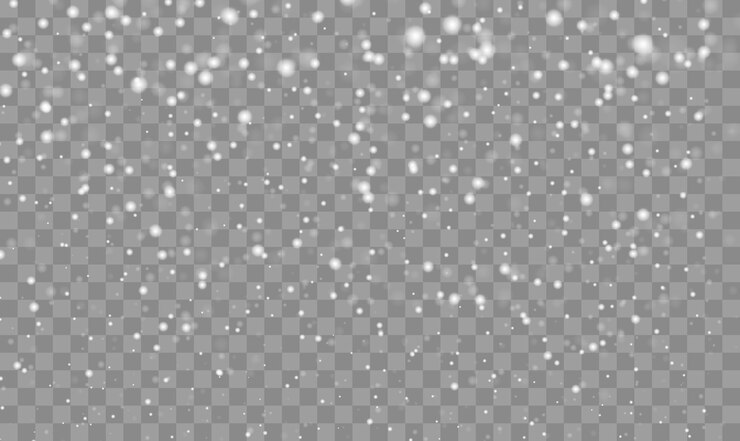 Vector caída de nieve de navidad copos de nieve que caen realistas fuertes nevadas