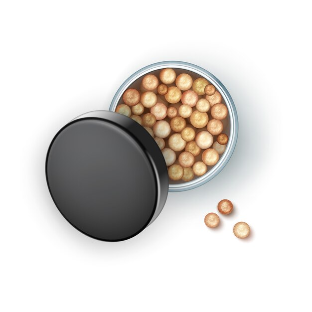 Caja abierta bronzing pearls con black cap rouge balls