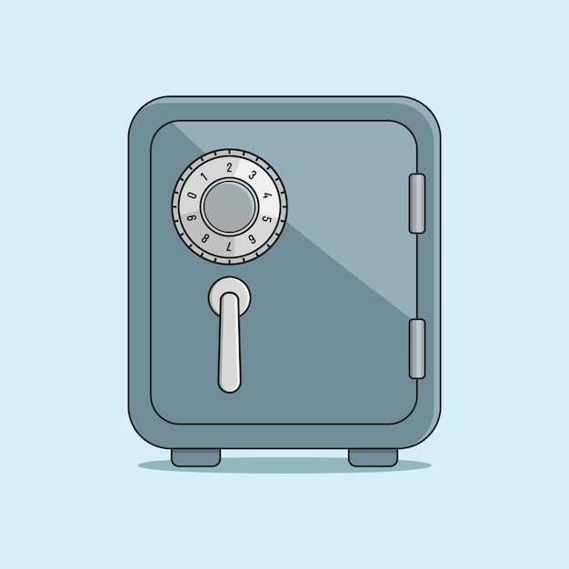 Caja de ahorro de dinero Diseño vectorial moderno