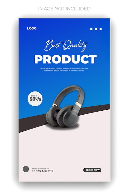 una caja de auriculares que dice mejor producto de calidad