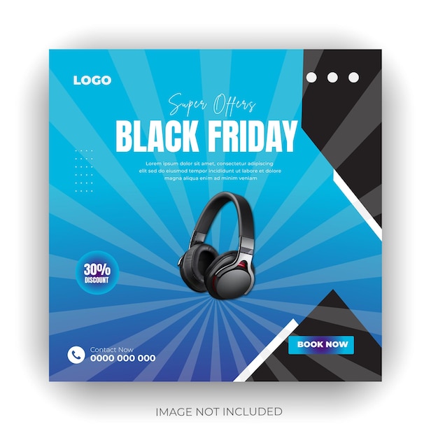 una caja de auriculares que dice viernes negro viernes viernes viernes