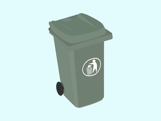 Vector caja de la basura