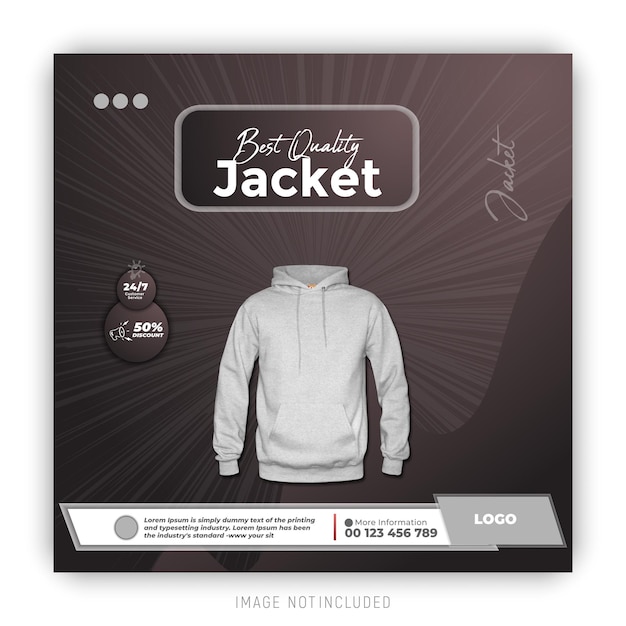 una caja para chaqueta que dice " chaqueta para hombres "