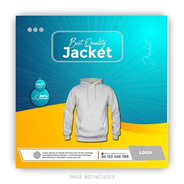 una caja con una chaqueta que dice cremallera en ella