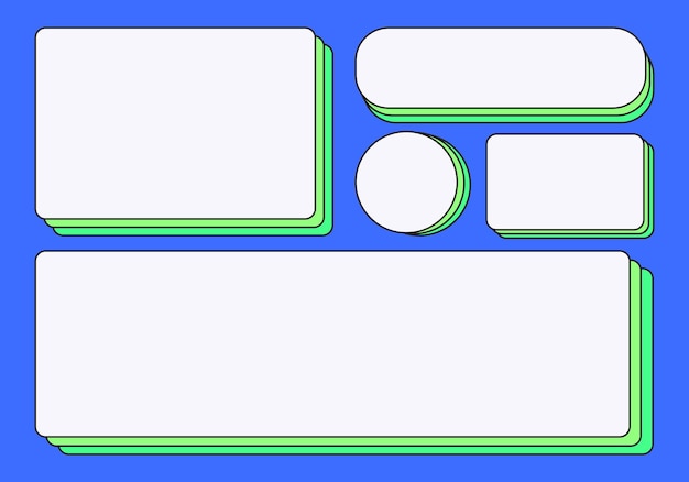 Caja de colección de texto Diseñador gráfico moderno