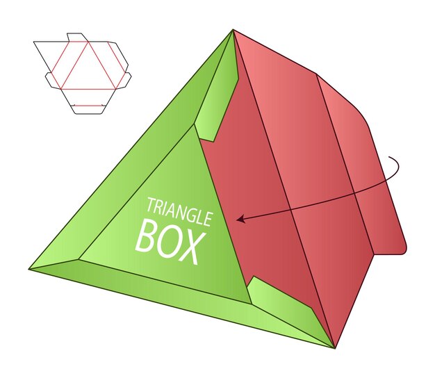 Caja de embalaje diseño de plantilla troquelada maqueta 3d