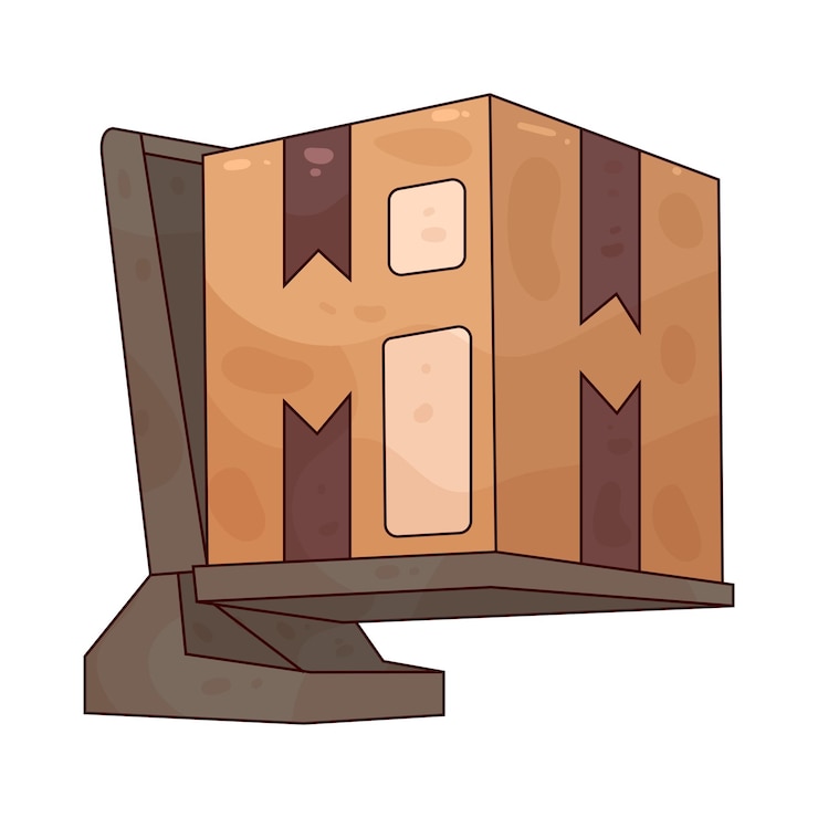Vector caja de envío