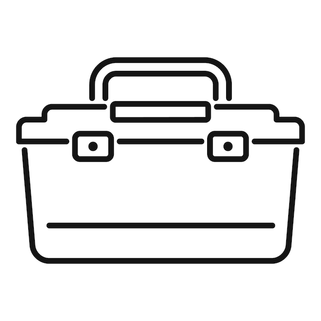 Caja de herramientas de plástico utilizada para el almacenamiento