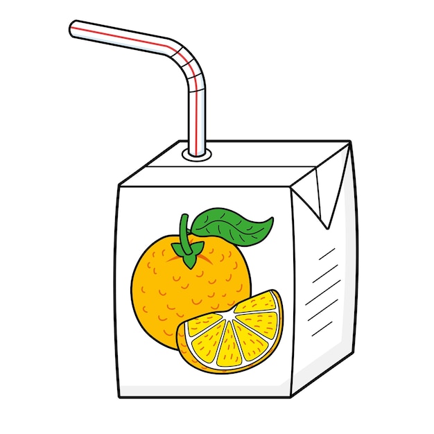 Caja de jugo de naranja