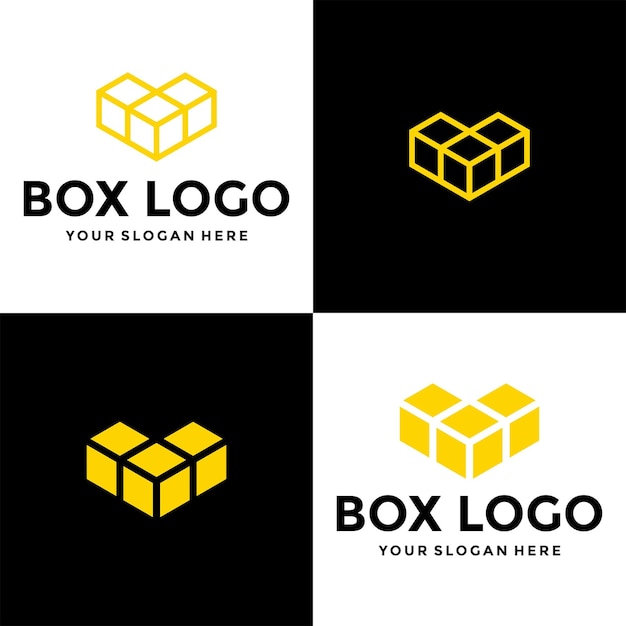 Caja Logo Diseño Almacén Envío Distribución Contra Reembolso