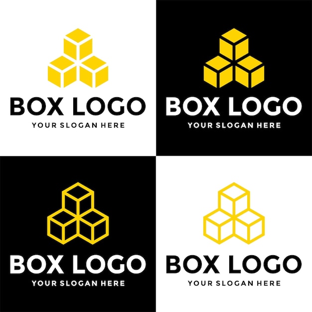 Caja Logo Diseño Almacén Envío Distribución Contra Reembolso