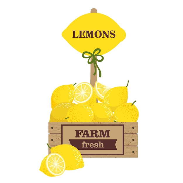 CAJA MADERA LIMONES