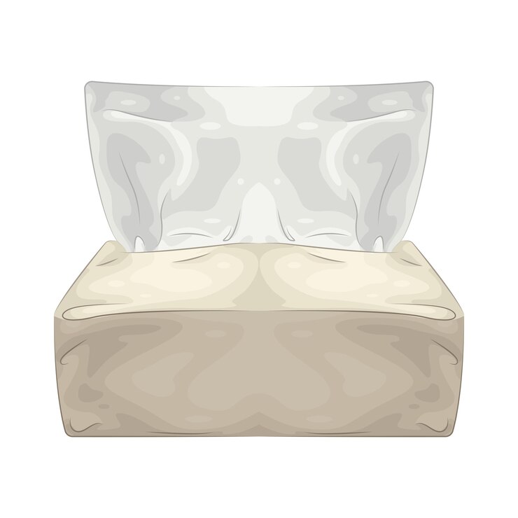 Vector caja de pañuelos