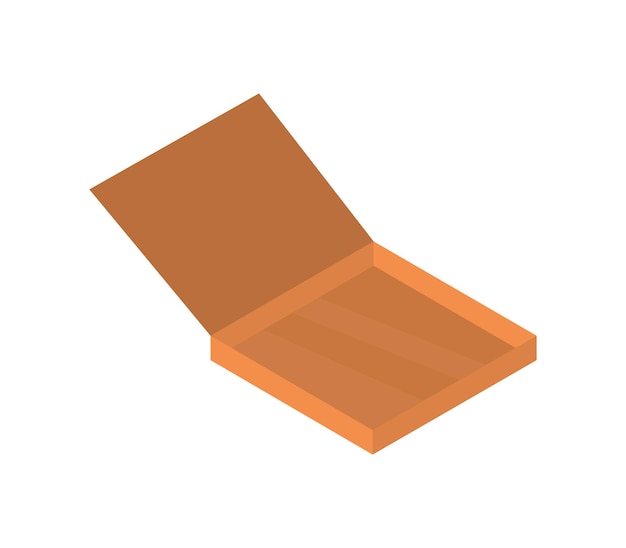 Caja de pizza isométrica