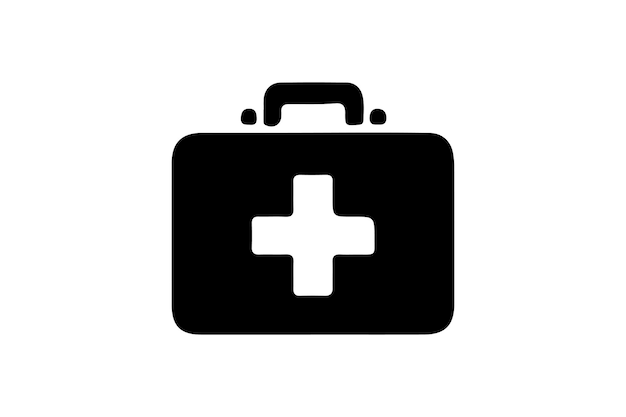 Caja de primeros auxilios Icon Vector Arte y Ilustración