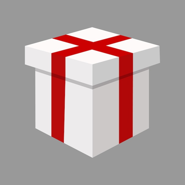 Vector caja de regalo 3d ilustración vectorial