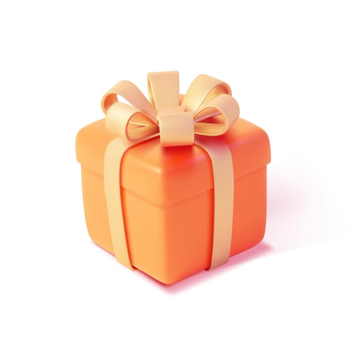 Vector caja de regalo 3d realista aislada en un fondo blanco símbolo de regalo de vacaciones