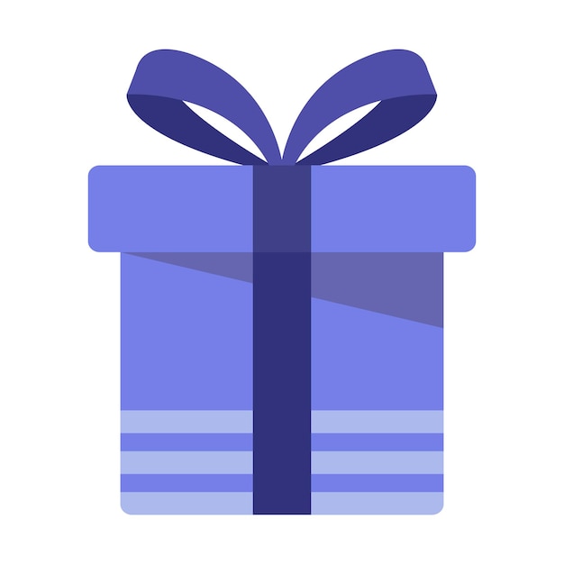 Caja de regalo azul con cinta